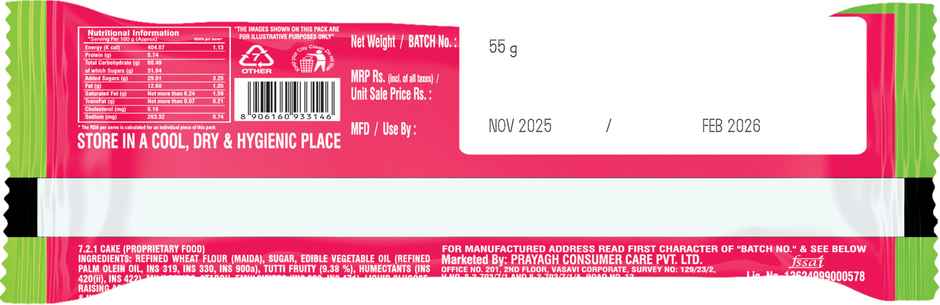 Lavian Cakkies Mixed Fruit Flavour