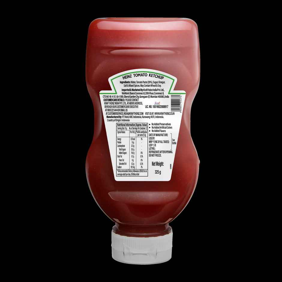 Heinz Tomato Ketchup Top Down Bottle