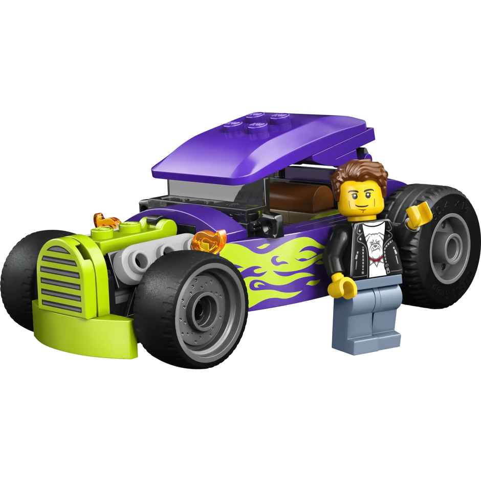 LEGO City Hot Rod Race Car Building Toy and Minifigure 60485