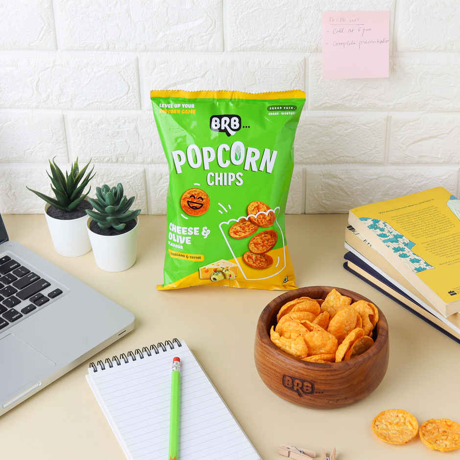 Brb Popcorn Chips - Cheese & Olive Flavour