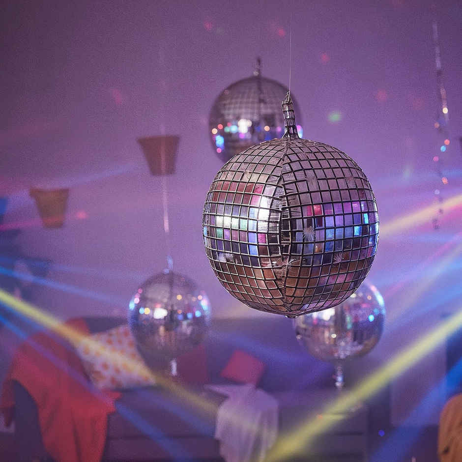 Silver Foil Disco Balloons | Party Decoration | Party Needs | Propcon