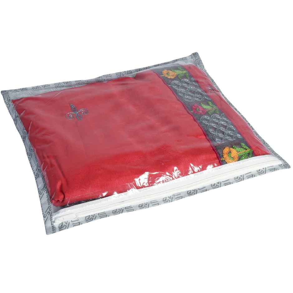 Homestrap Set Of 10 Non Woven Foldable Single Saree Covers - Assorted