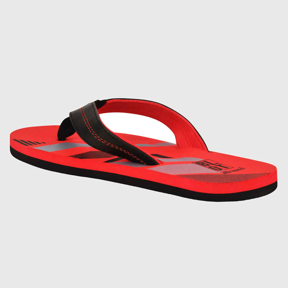 Paragon Men Printed Lightweight Rubber Thong Flipflops | Red | 9