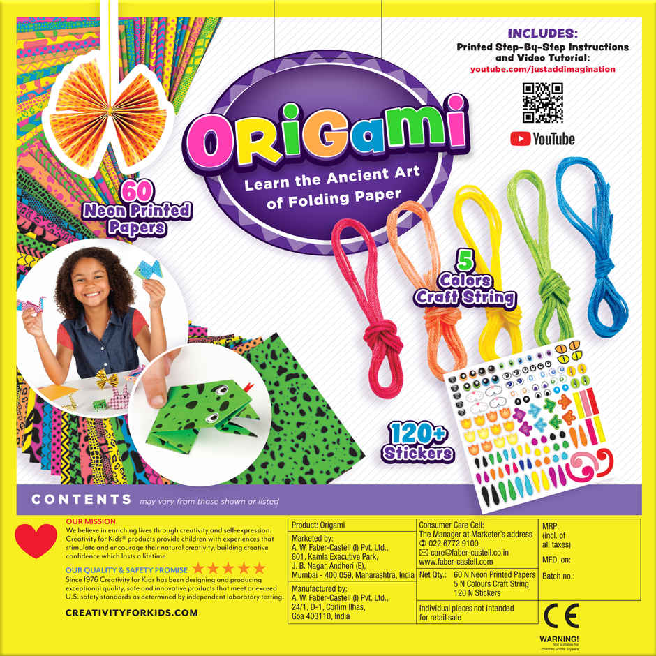 Creativity For Kids Neon Origami