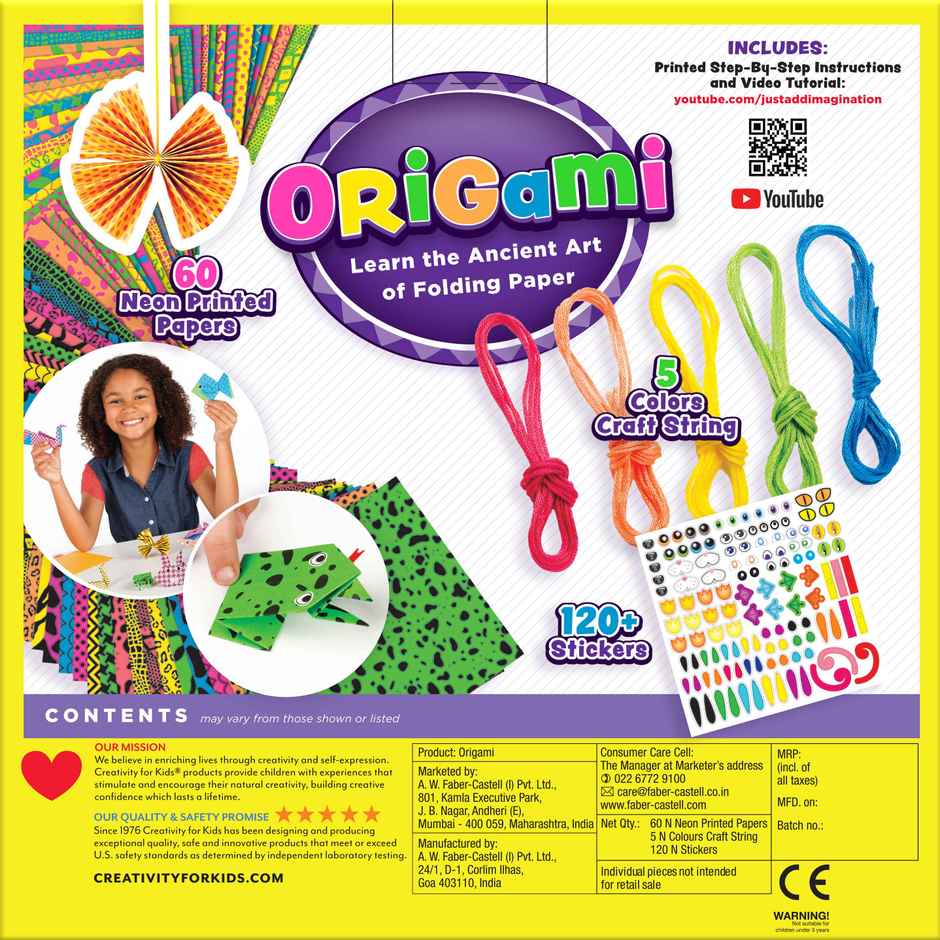 Creativity For Kids Neon Origami