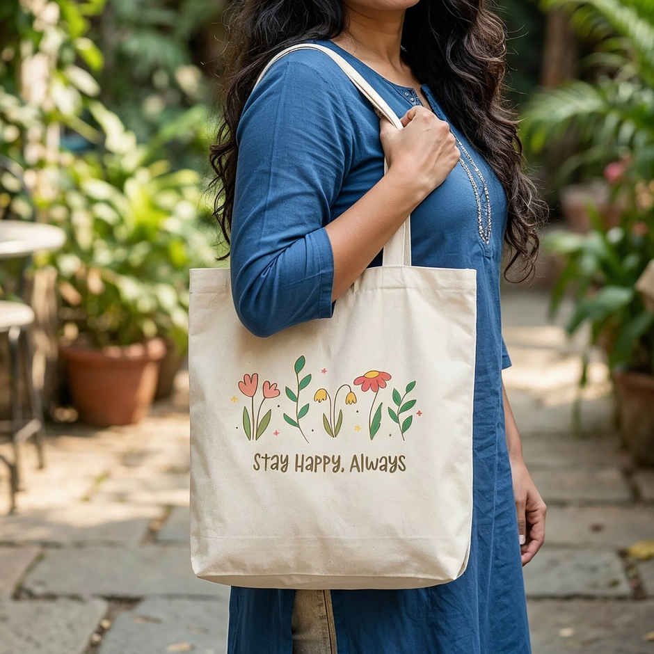 Tote Bag Hamper with Mug & Bottle | Oye Happy