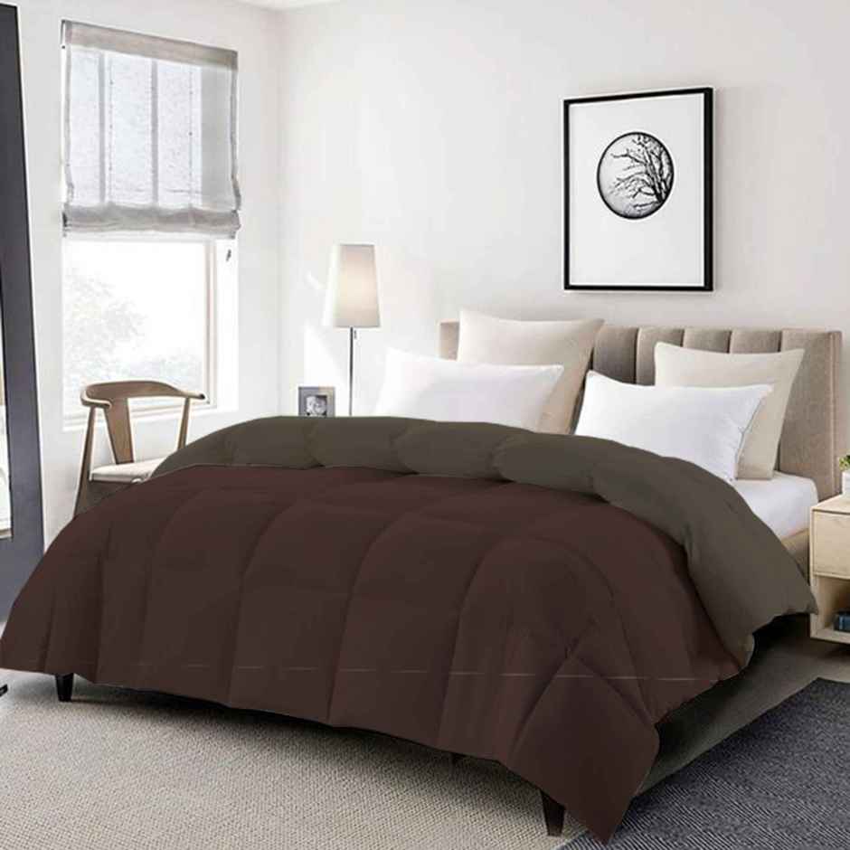 Elegant Weavers Reversible Double Bed Comforter - Brown