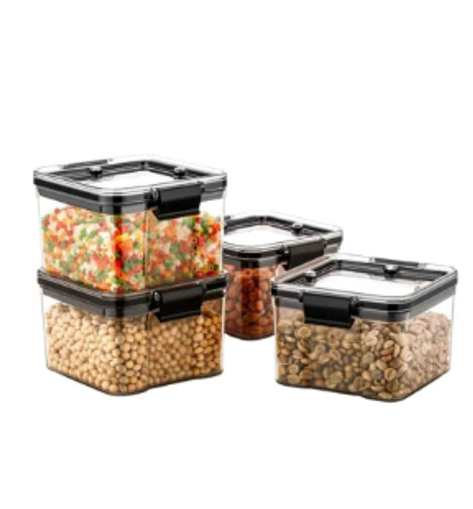 YELLOCUT Plastic Container Set | Transparent - 700 ml