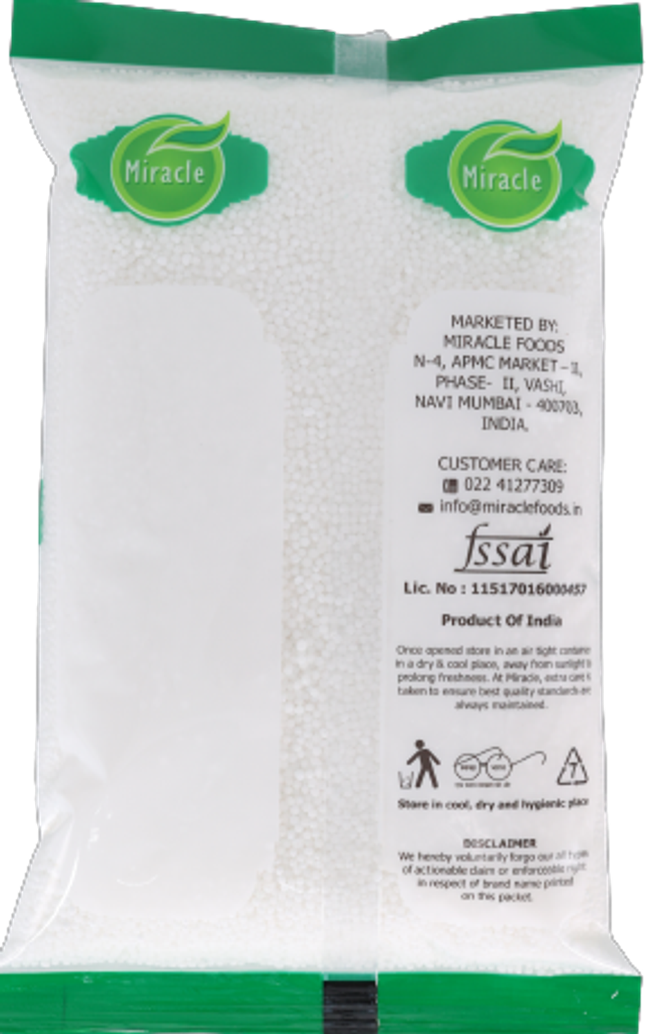 Miracle Premium Sabudana White Small