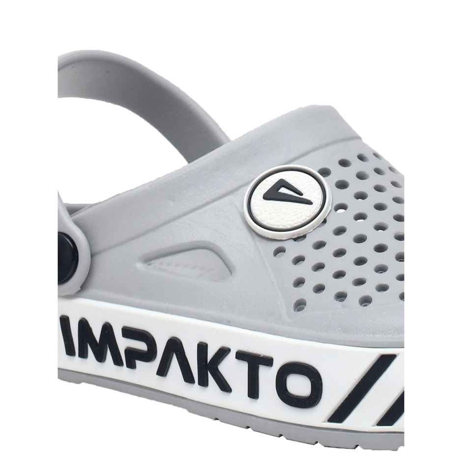 Impakto Men's Grey Slide Wave Clog & Slippers UK - 6