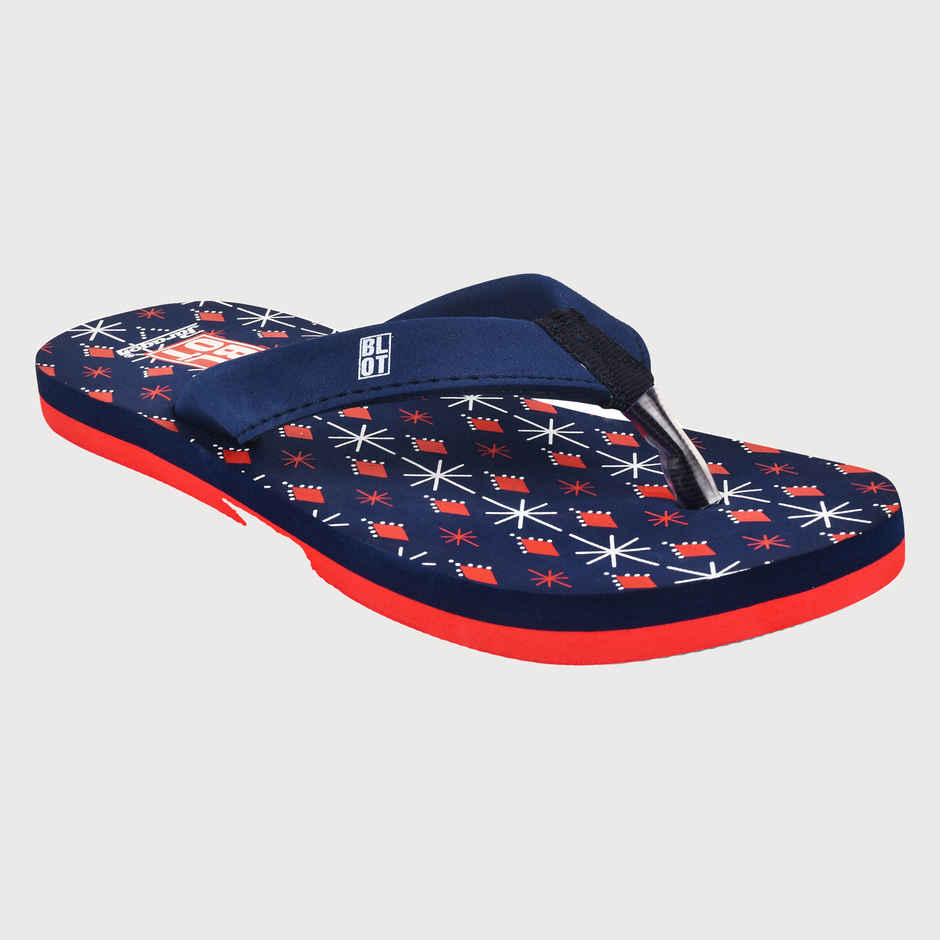 Paragon Women Printed Rubber Thong Flipflops | Blue | UK 6