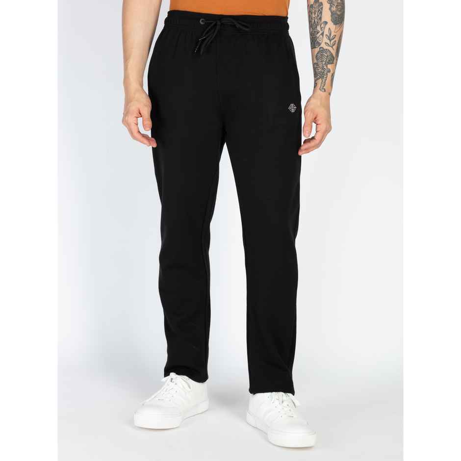 Status Quo Mens Basic Regular Fit Trackpant | Black | L