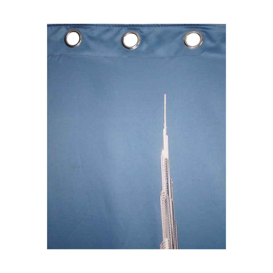 Lushomes Blackout Curtain - Khalifa Printed | 8 Metal Eyelets | 5 ft | 54 x 6 inch