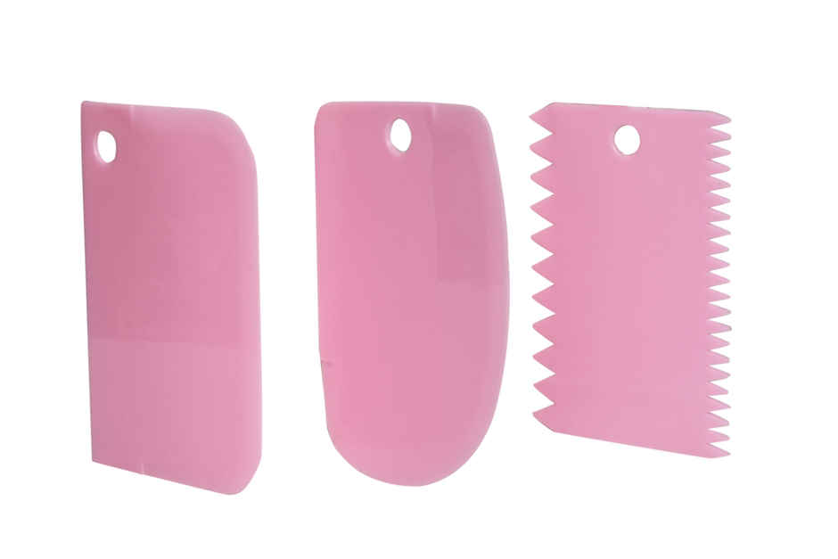 Silicone 3 Pc Baking Scrapper | Assorted