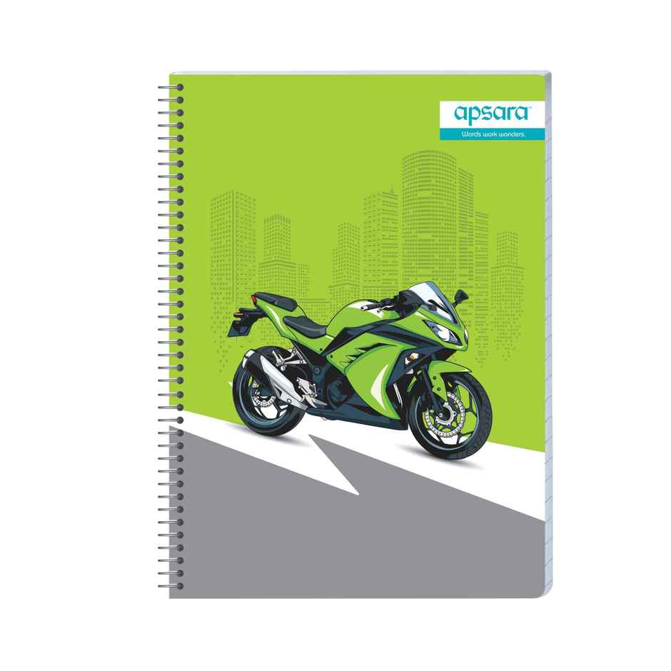 Apsara Spiral Bound 5 Subject Unruled Notebook 60gsm | 24 x 18 cm | 252 Pages | Covers May Differ