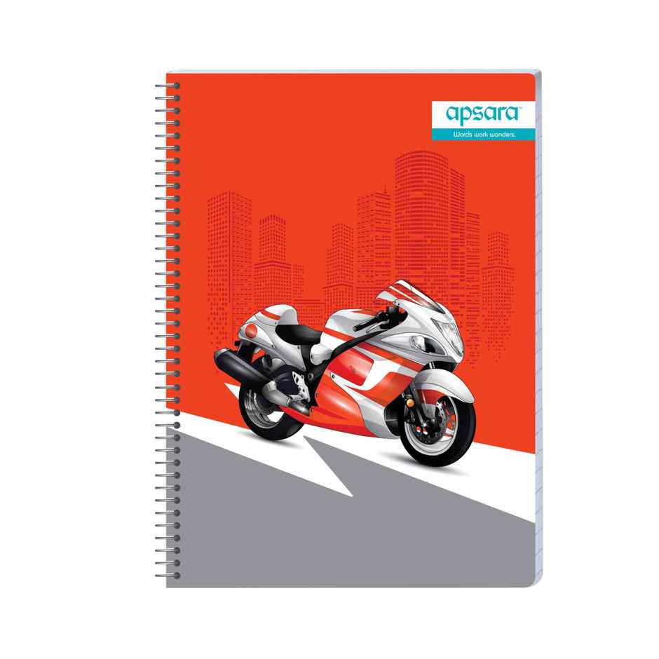 Apsara Spiral Bound 5 Subject Unruled Notebook 60gsm | 24 x 18 cm | 252 Pages | Covers May Differ