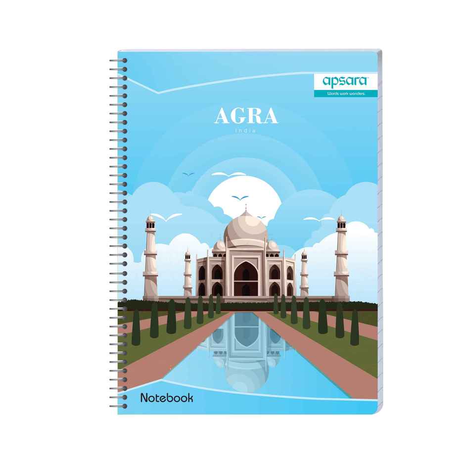 Apsara Spiral Bound 1 Subject Single Line Notebook 60gsm (140 Pages, 30 x 21 cm, Covers May Differ)