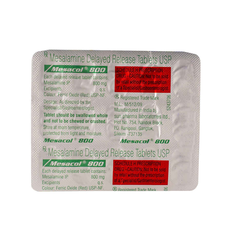 Mesacol 800 Tablet DR