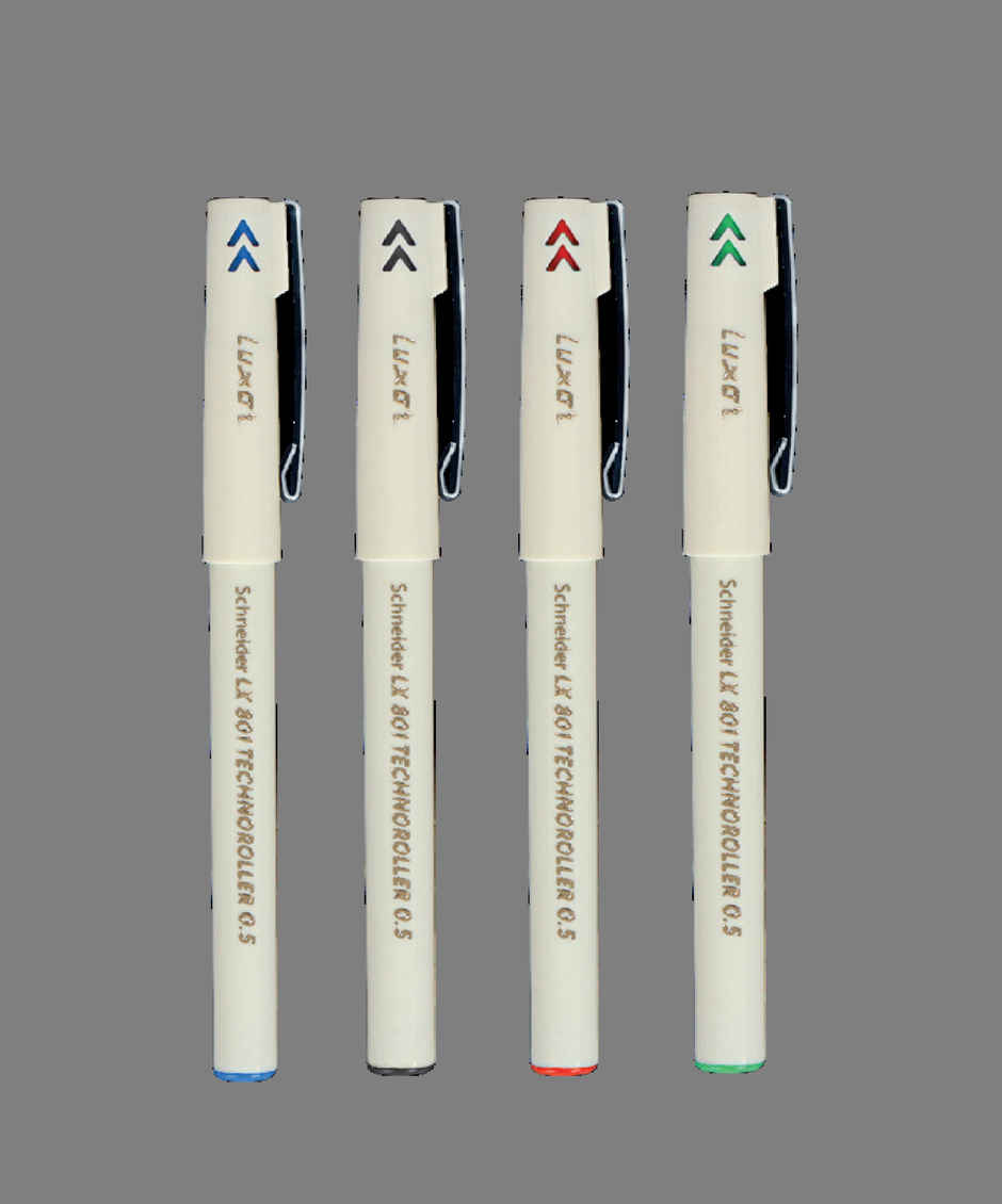 Luxor Schneider Lx 801 Technoroller|Roller Ball Pen|Pack Of 3 Blue |Needle Tip| 0.5Mm|100% German