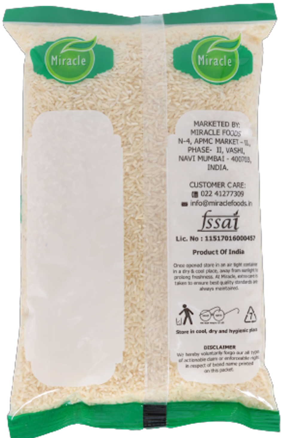 Miracle Regular Lachkari Steam Rice 