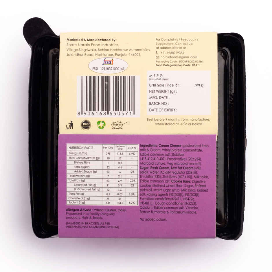 Zep Cake Premium Classic NY Cheesecake Slice | Dessert Delight