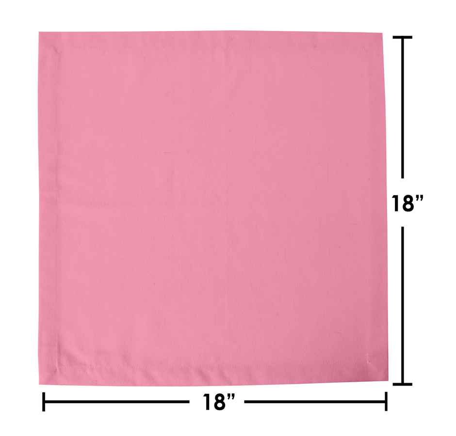 Lushomes Cloth Napkin - Baby Pink | Mitted Corners | 18 x 18 inch | 45 x 45 cm