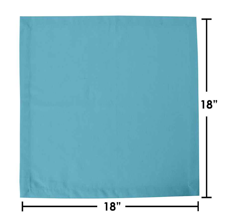 Lushomes Cloth Napkins - Teal Blue | Mitted Corners | 18 x 18 inch