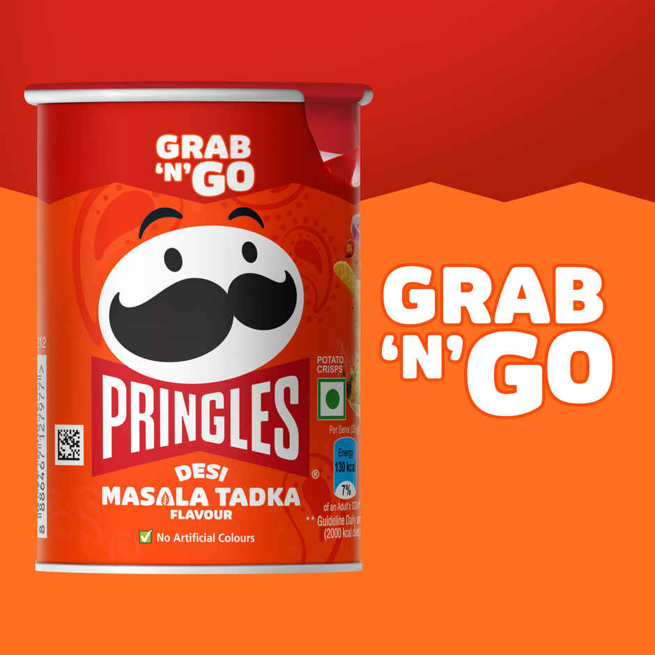 Kellogg's Pringles Potato Chips Desi Masala Tadka Flavour