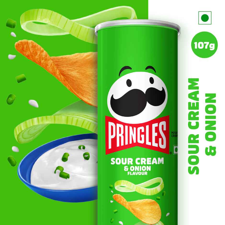 Pringles Potato Chips Sour Cream & Onion Flavour