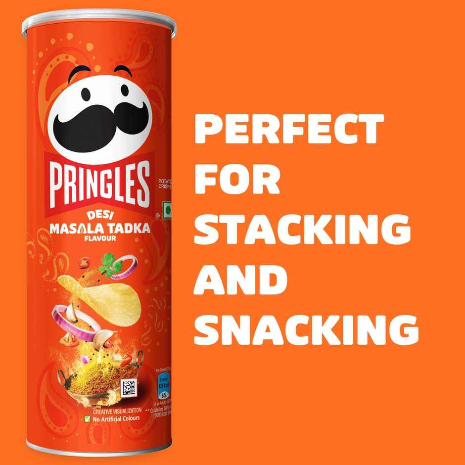 Pringles Potato Chips Desi Masala Tadka Flavour | Crispy Snack