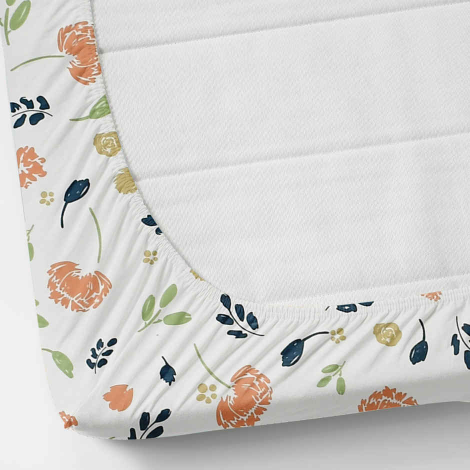 Furnofy Fitted Double Bedsheet with 2 Pillow Covers | White - 78 x 72 + 6 in Pocket