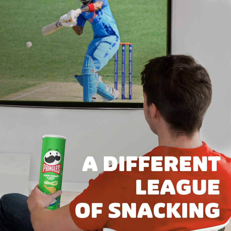 Pringles Potato Chips Sour Cream & Onion Flavour |Crispy Snack