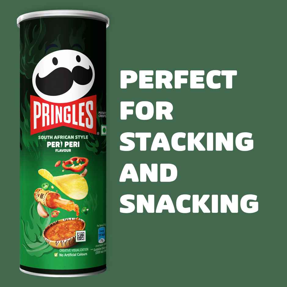Pringles Potato Chips Peri Peri Flavour | Crunchy & Classic