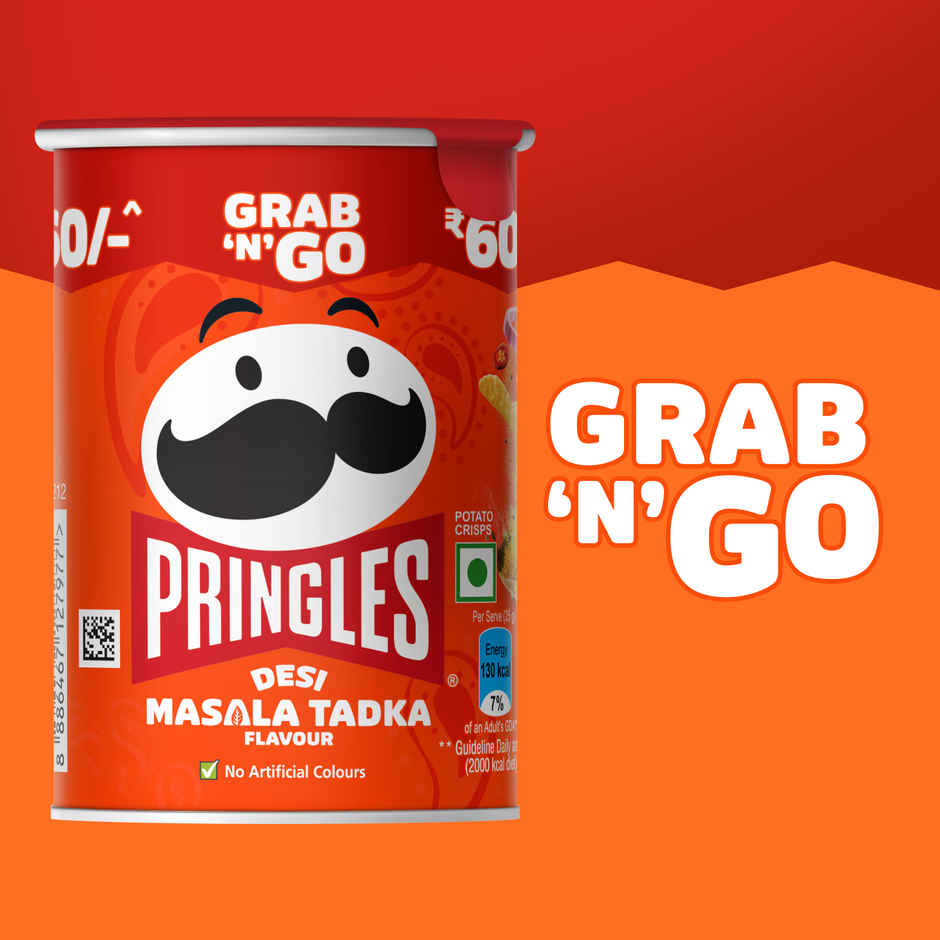 Pringles Potato Chips Desi Masala Tadka Flavour|Crispy Snack