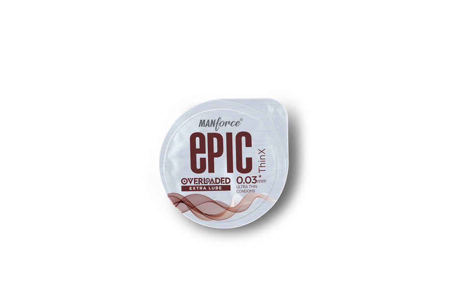Manforce Epic Thin-X Overloaded Ultra-Thin Extra Lube Condom