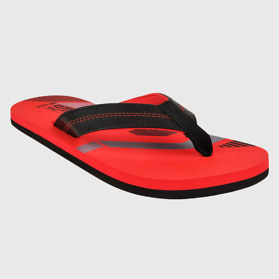 Paragon Men Printed Lightweight Rubber Thong Flipflops | Red | 9
