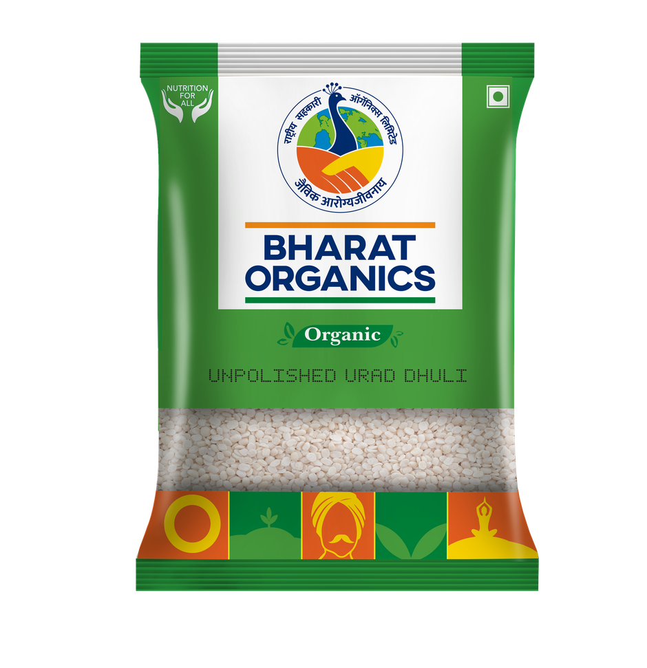 Bharat Organics Unpolished Urad Dhuli
