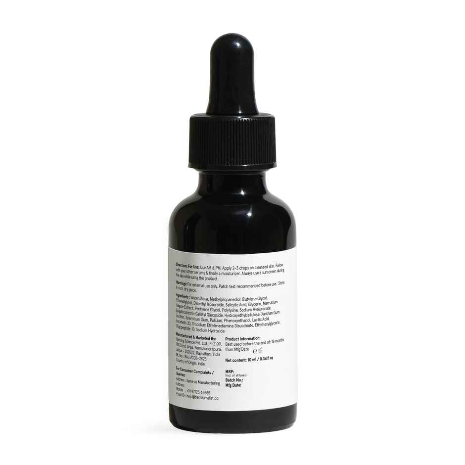 Minimalist Salicylic Acid 2% Face Serum For Oil Controlled & Acne Free Skin