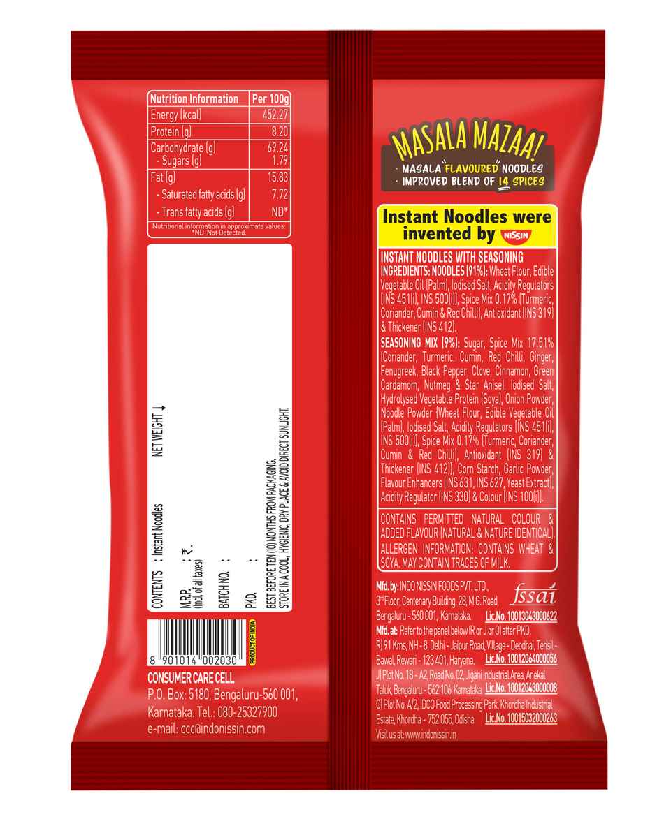 Top Ramen Masala Instant Noodles