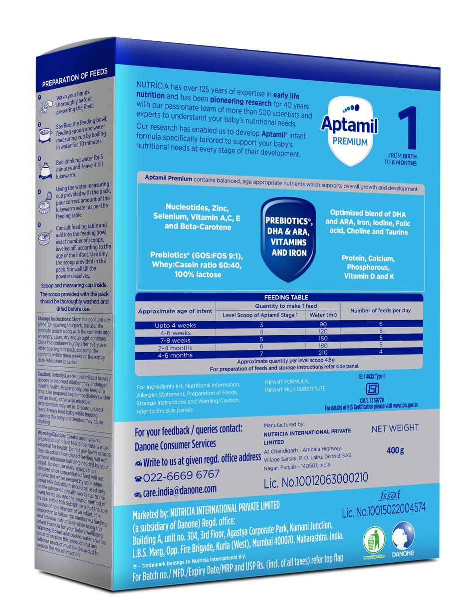 Aptamil Premium Stage 1 (Bib)