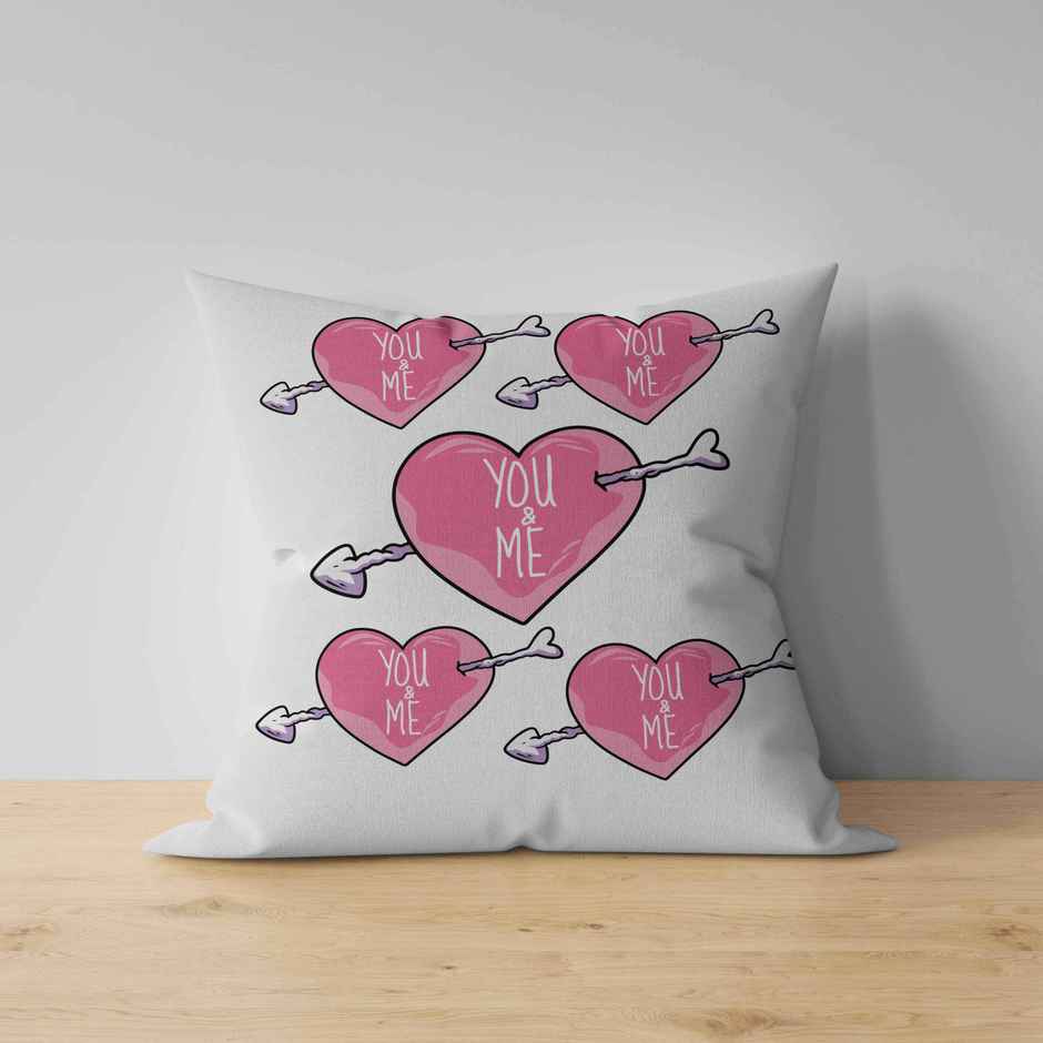 You Me Heart Cushion | Assorted Design | Mad Over Prints