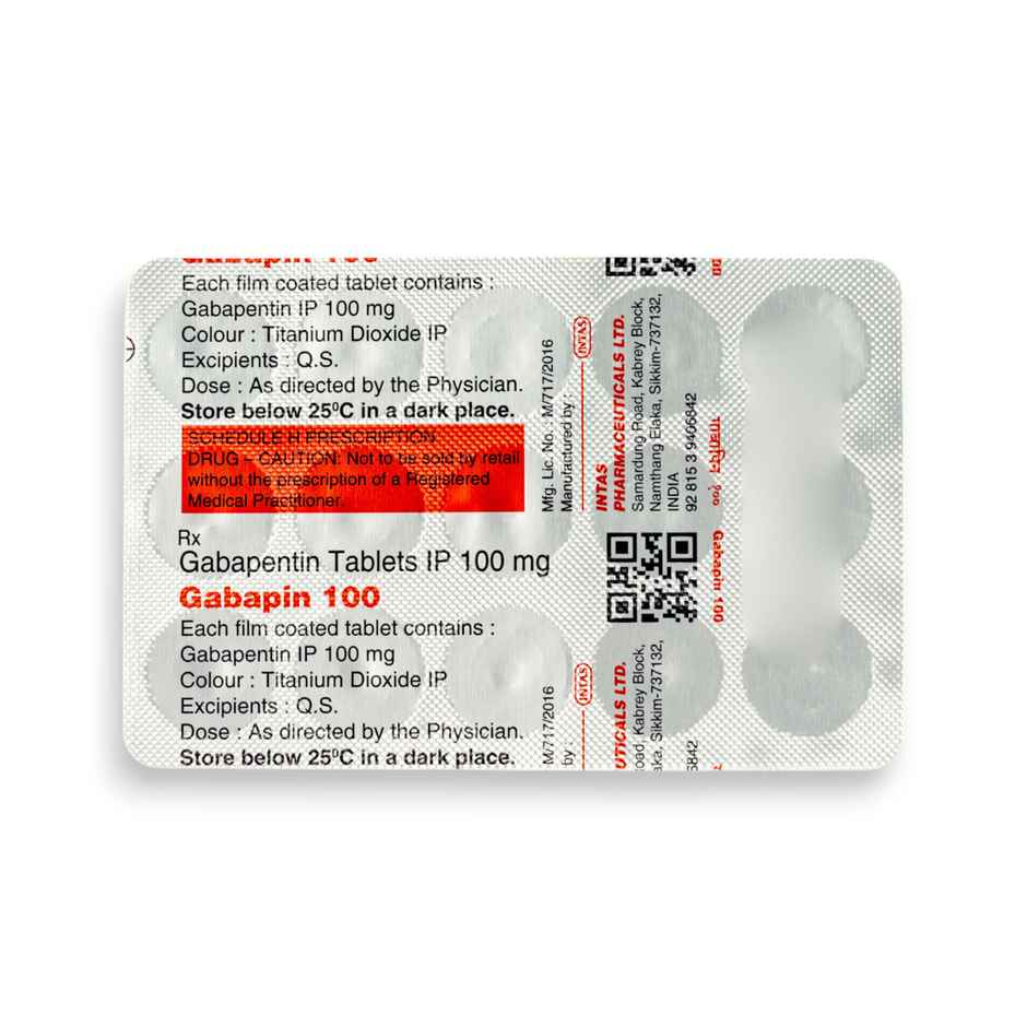 Gabapin 100 Tablet