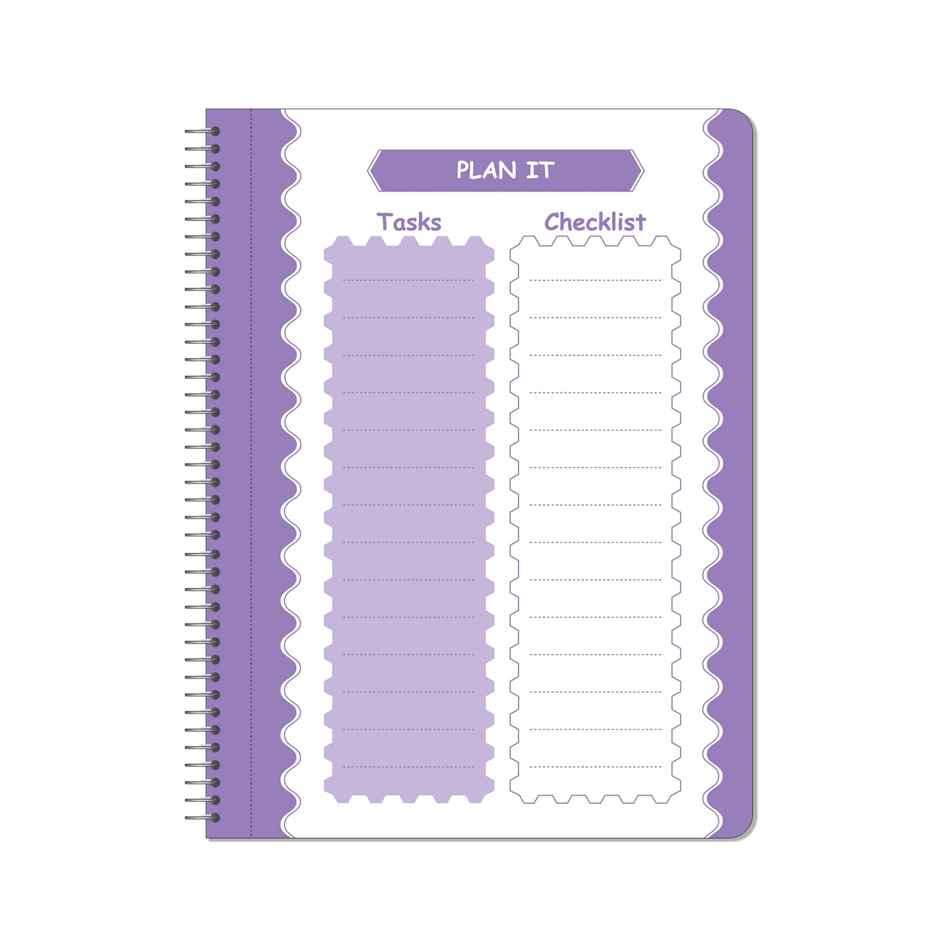 Apsara Spiral Bound 6 Subject Single Line Notebook 60gsm | 30 x 21 cm | 400 Pages | Covers May Varry