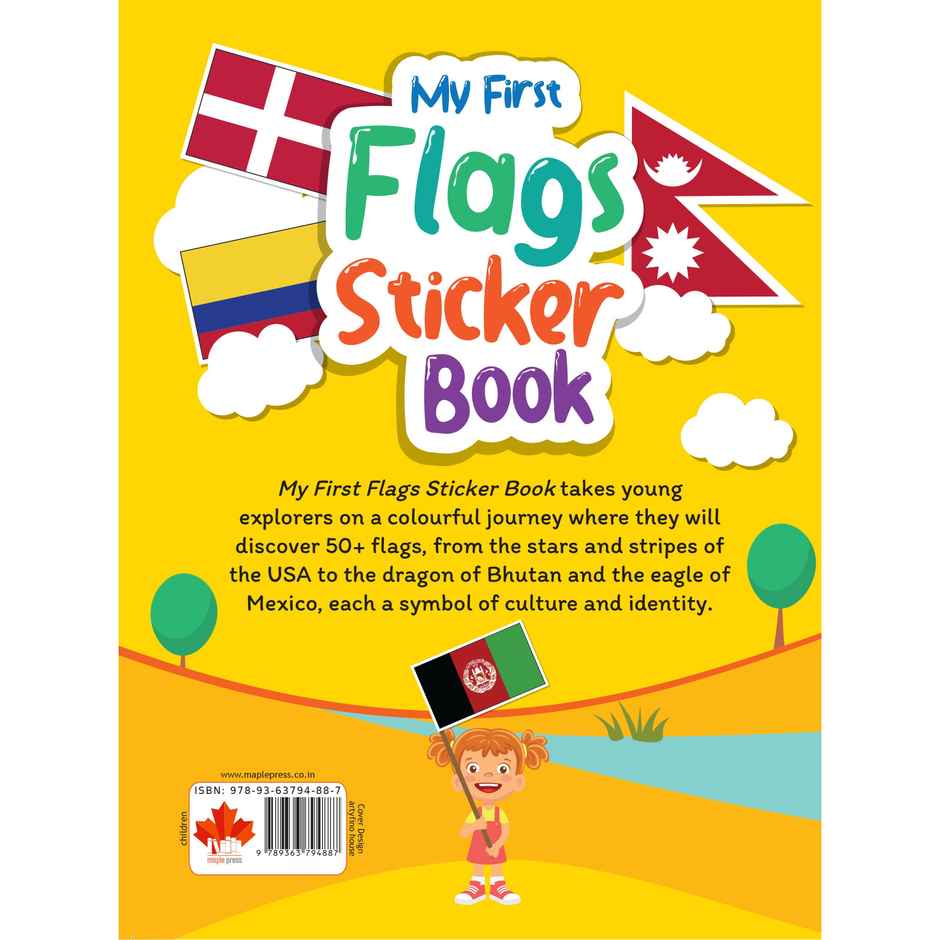 My First Sticker Book | Flags | Activity Book for Kids with 50+ Stickers | Stickers for Children