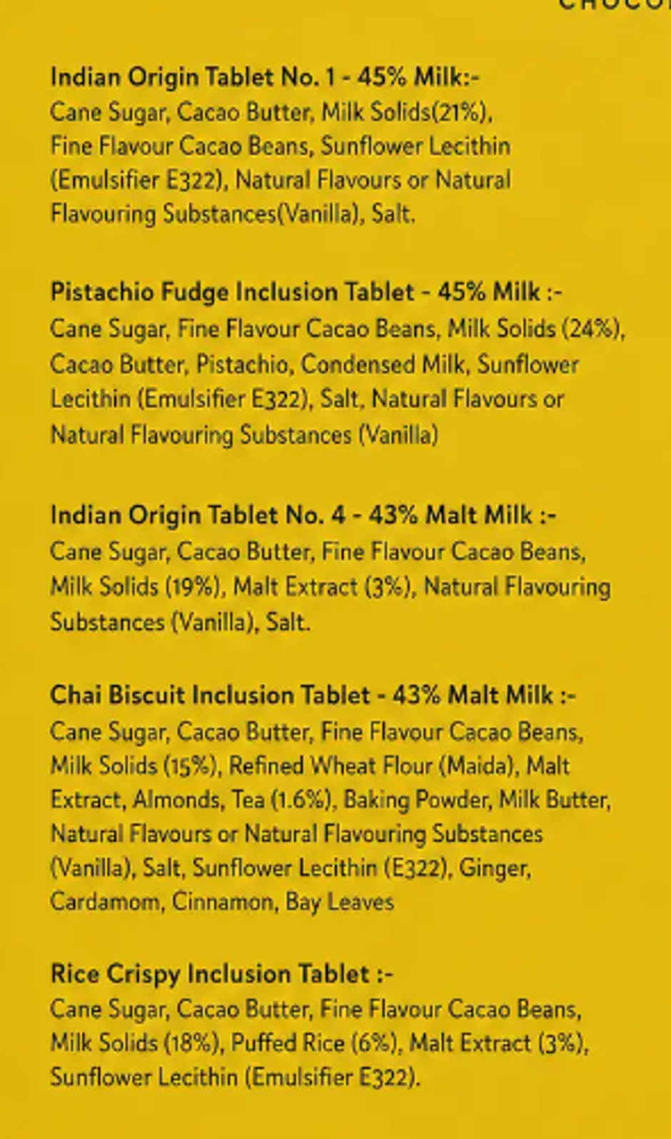 Manam Chocolate The Milk Chocolate Library