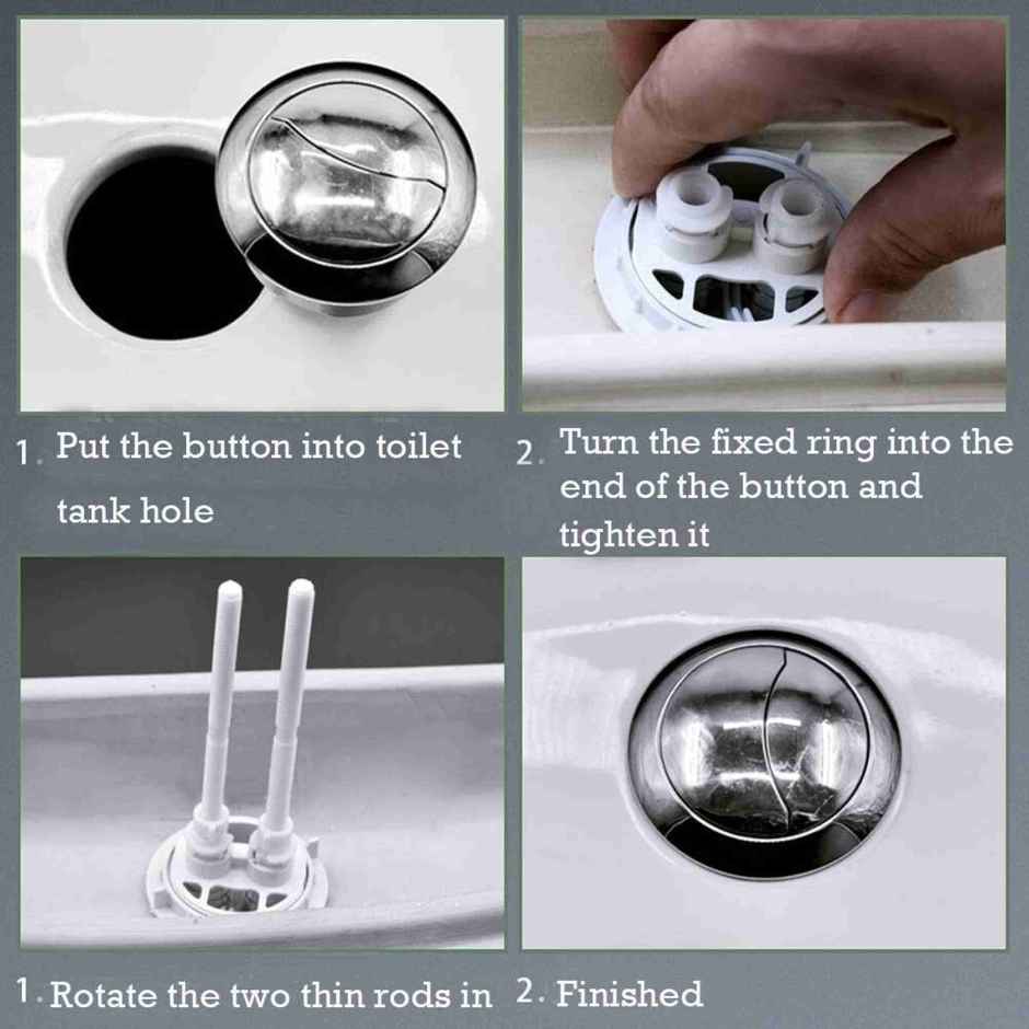 Clayplus Dual Flush Knob Button for One-piece Commode | 58 mm