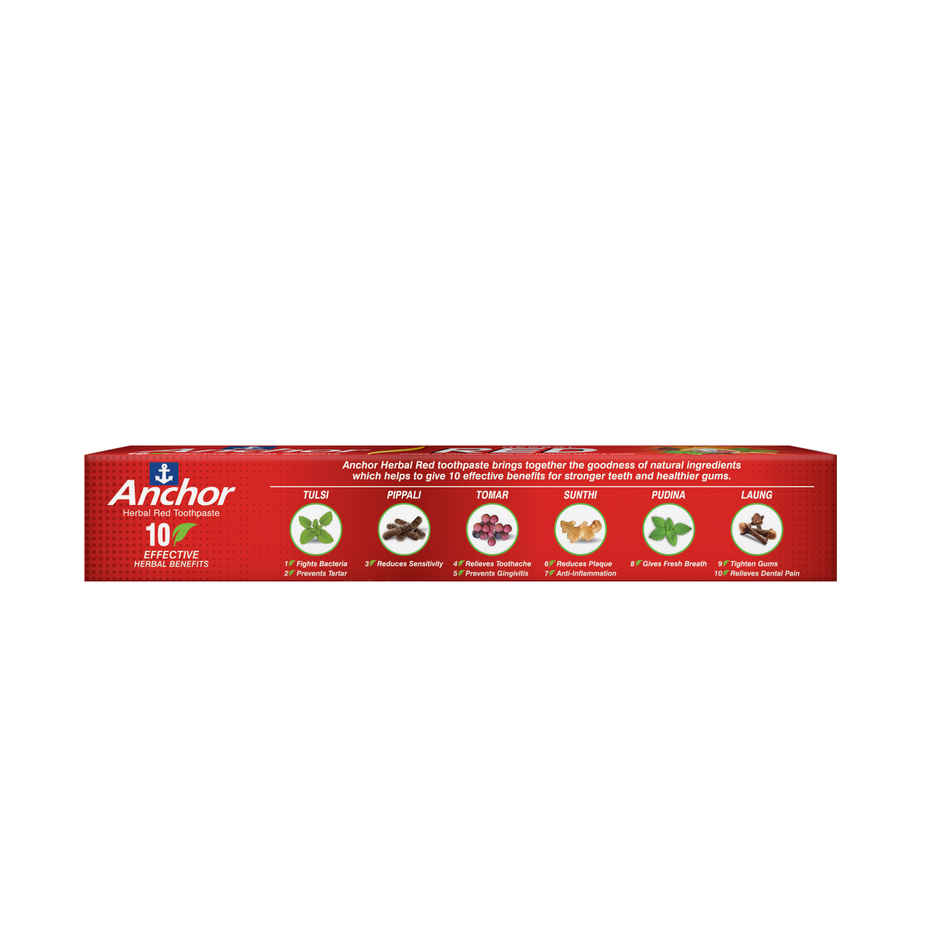 Anchor Herbal Red toothpaste with free premium toothbrush