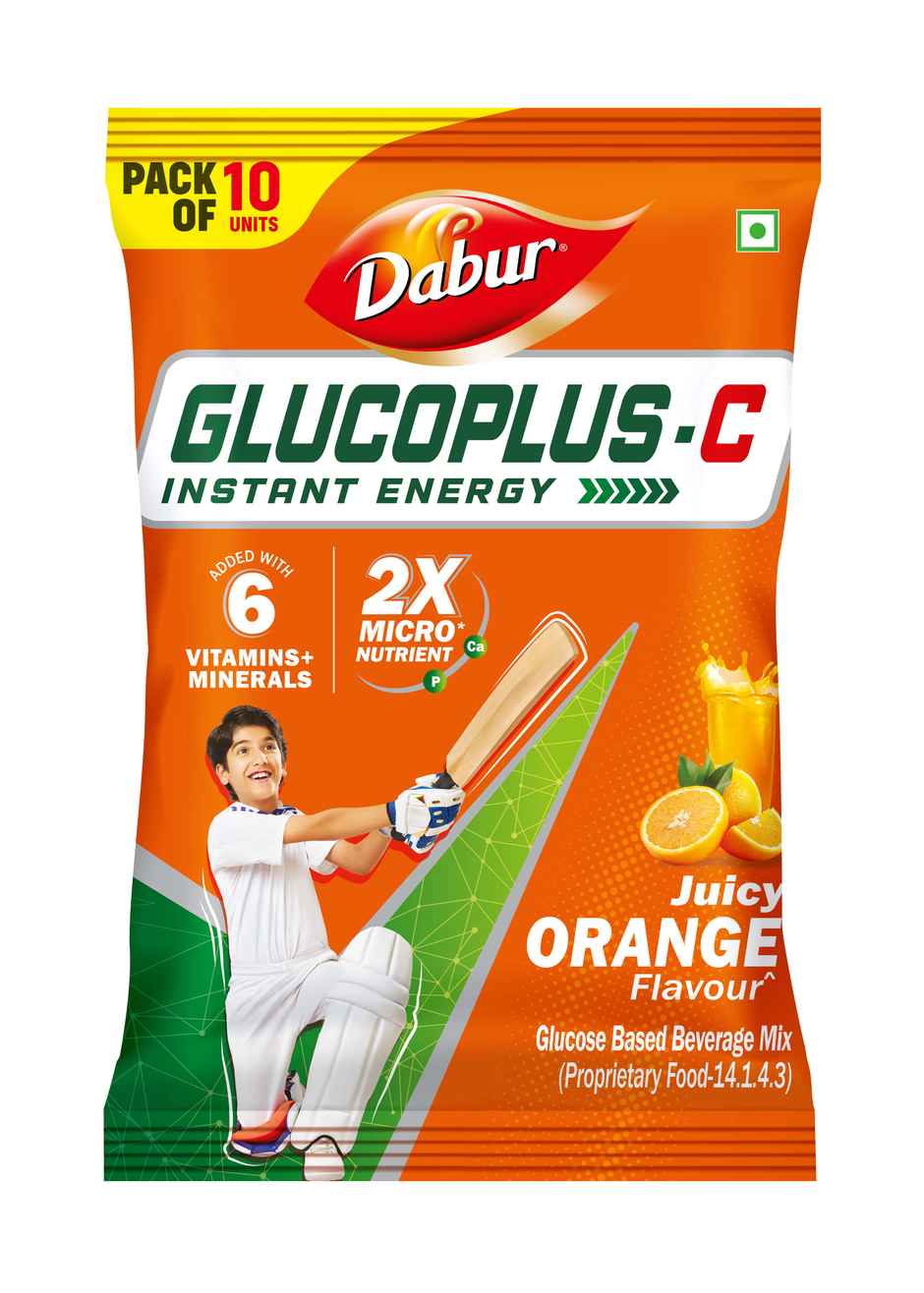 Dabur Glucoplus-C Orange Instant Energy Glucose Powder