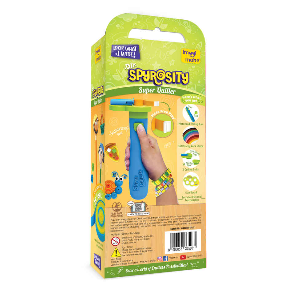 Imagimake Spyrosity - Super Quiller Kit | Paper Quilling Art Toy | Creative Craft Gift for Kids