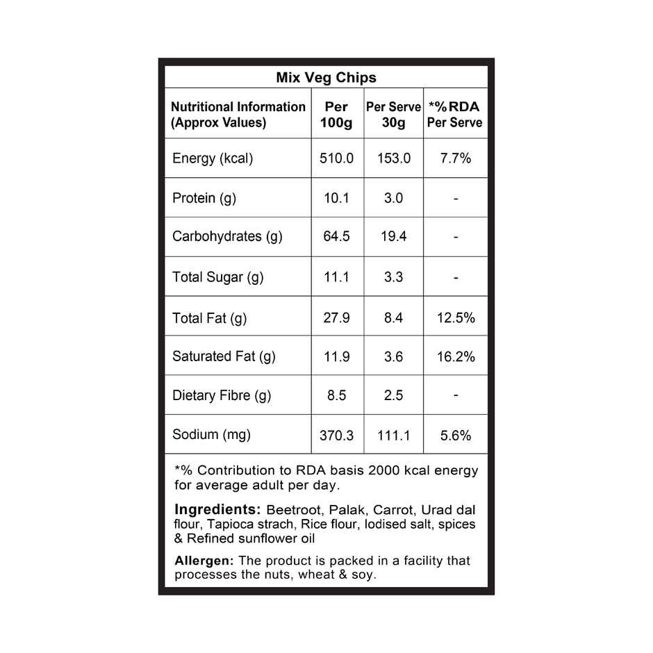 Healthy Master Mix Veg Chips